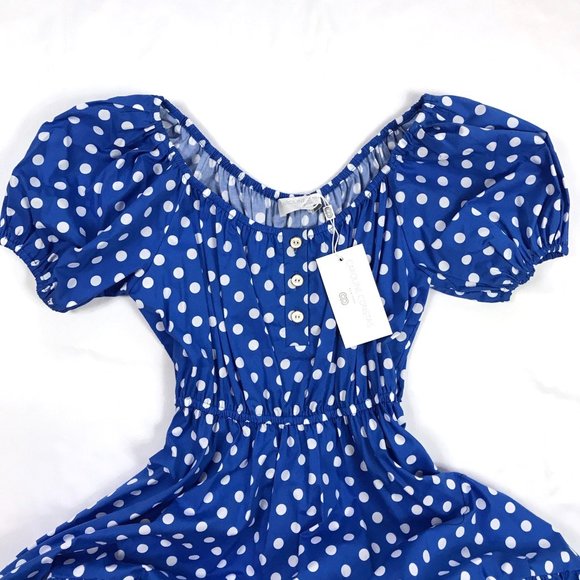 New Auc Caroline Constas Bardot Flounce Midi Dress - Picture 2 of 8